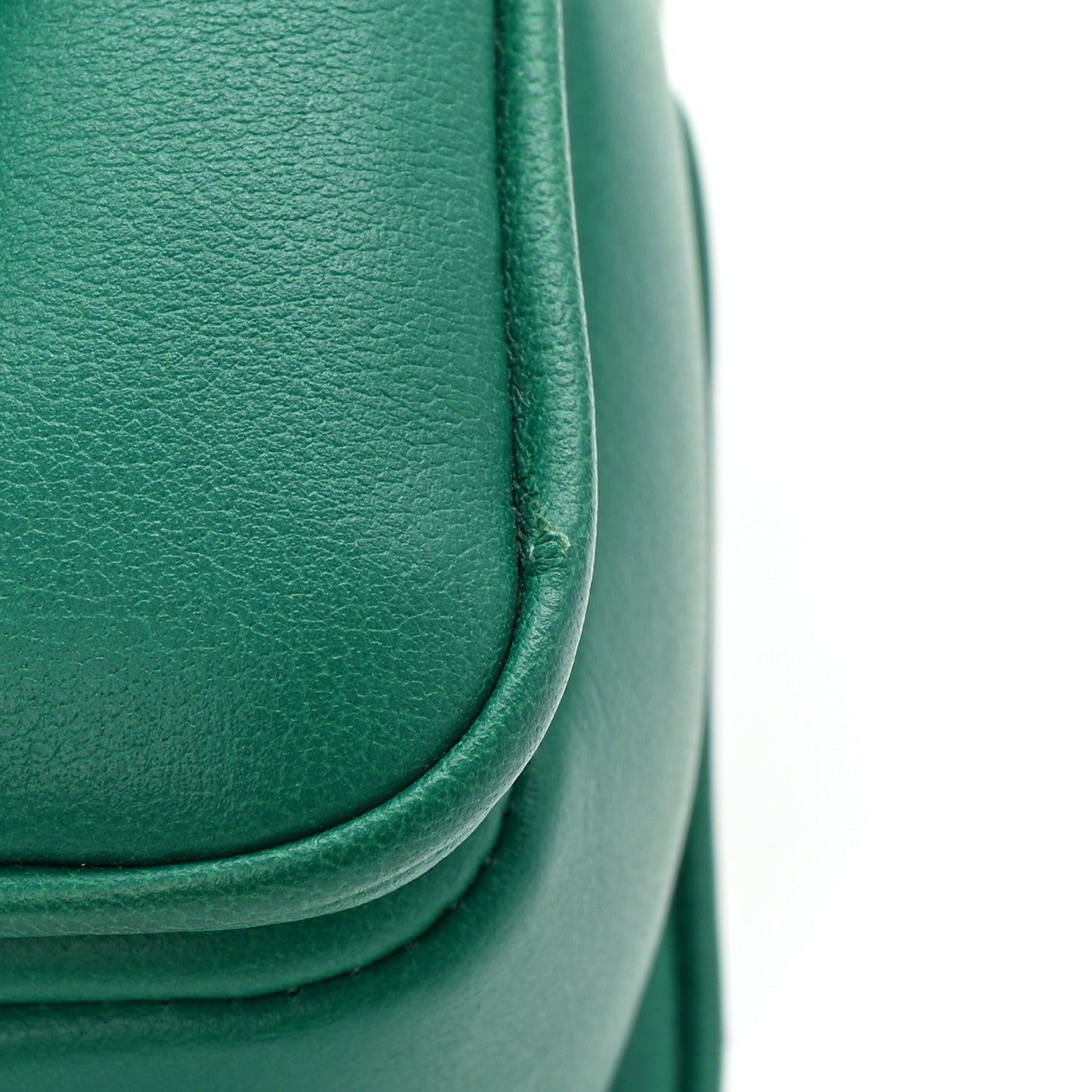 Calfskin Micro Serpenti Reverse Top Handle Emerald Green