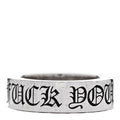 Sterling Silver Cross Fck You Spacer Ring 48 4.5