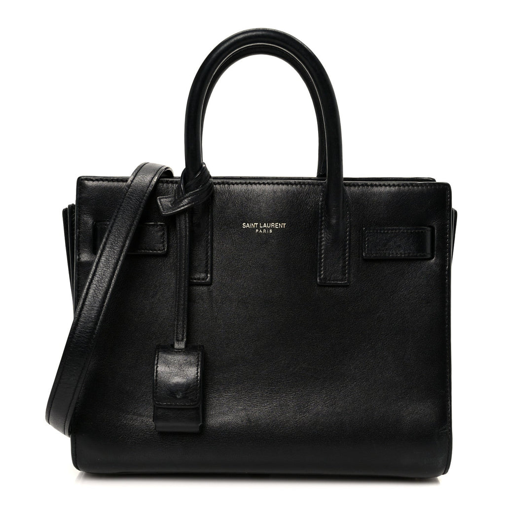 Calfskin Nano Sac De Jour Black
