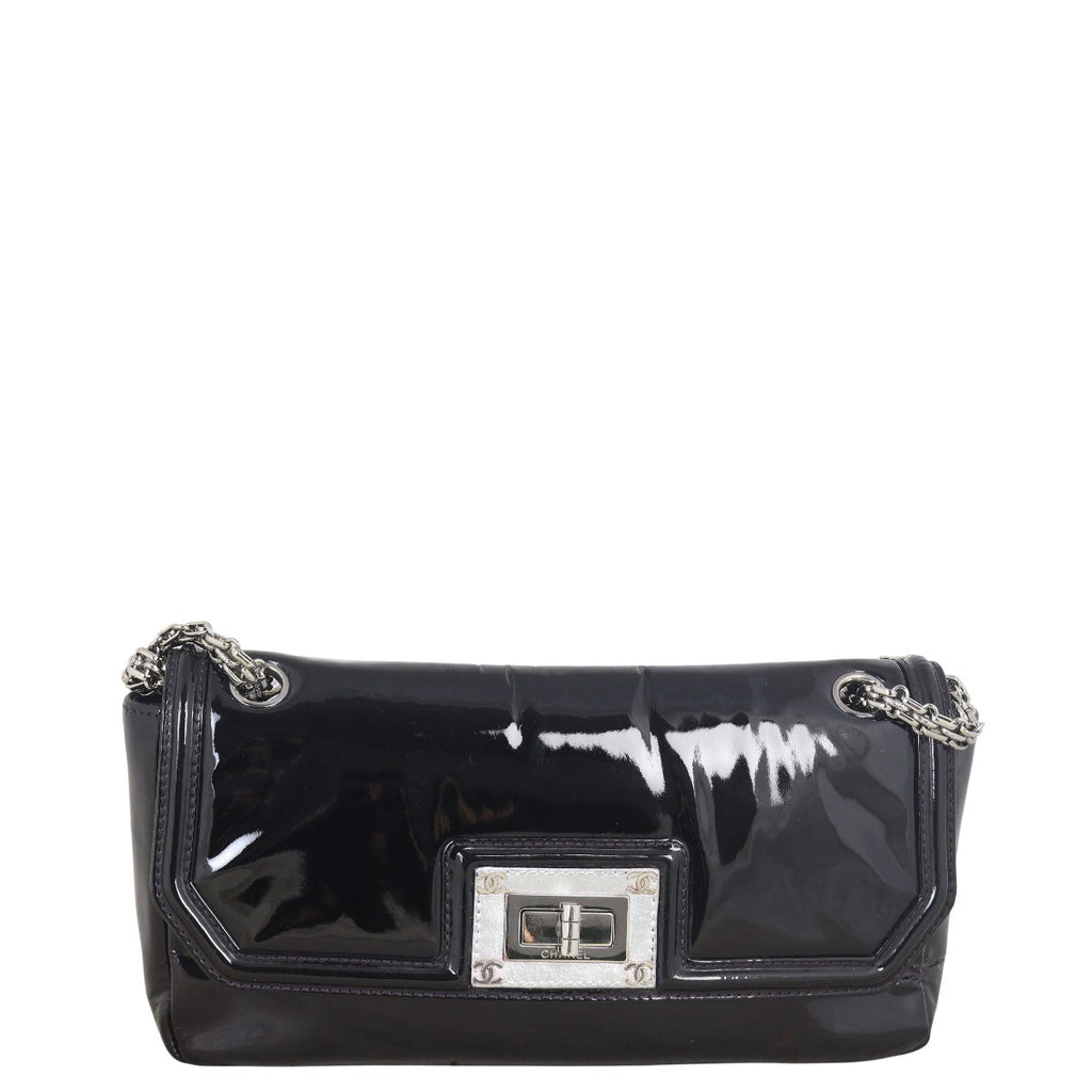 Chanel Mademoiselle Lock Patent Chain Bag
