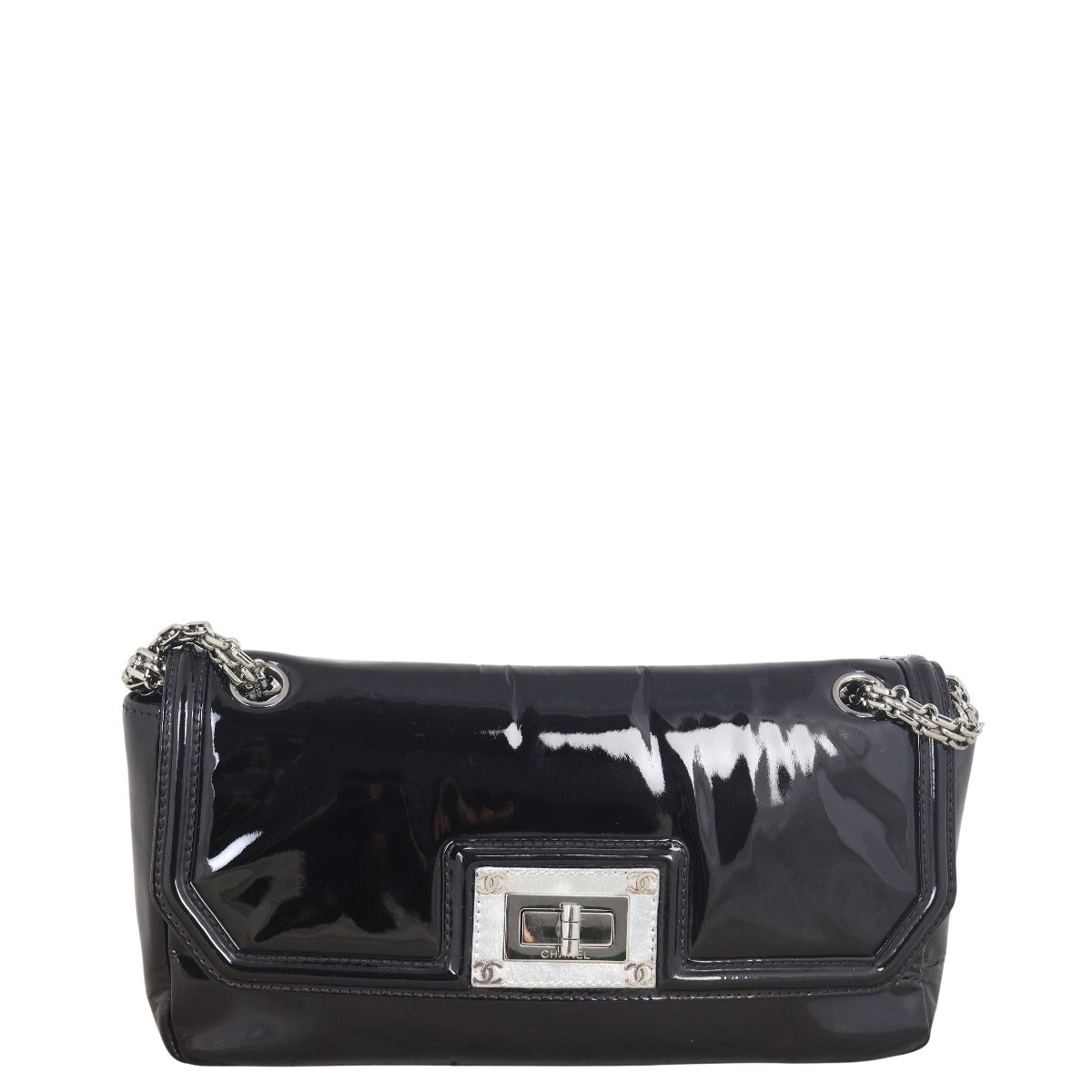 Chanel Mademoiselle Lock Patent Chain Bag