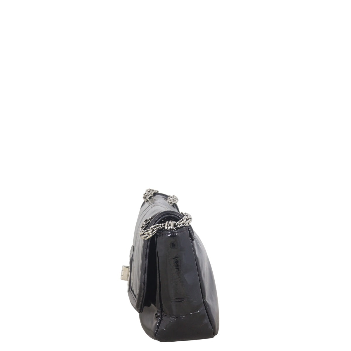 Chanel Mademoiselle Lock Patent Chain Bag