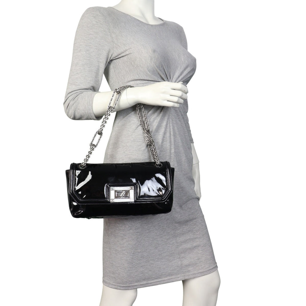 Chanel Mademoiselle Lock Patent Chain Bag