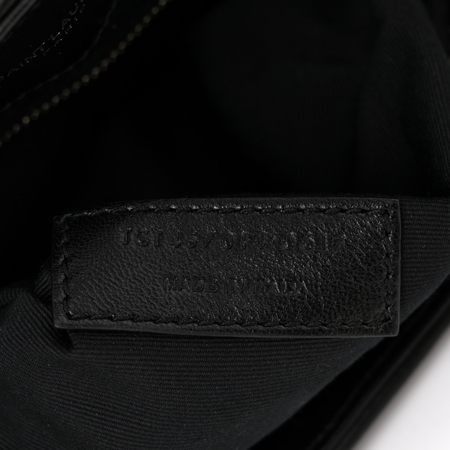 Calfskin Y Quilted Monogram Large Loulou Chain Satchel Black