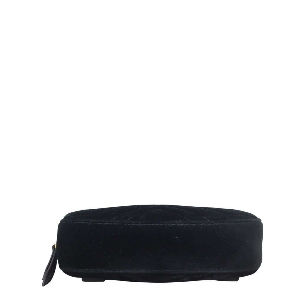 Gucci GG Marmont Matelasse Velvet Belt Bag