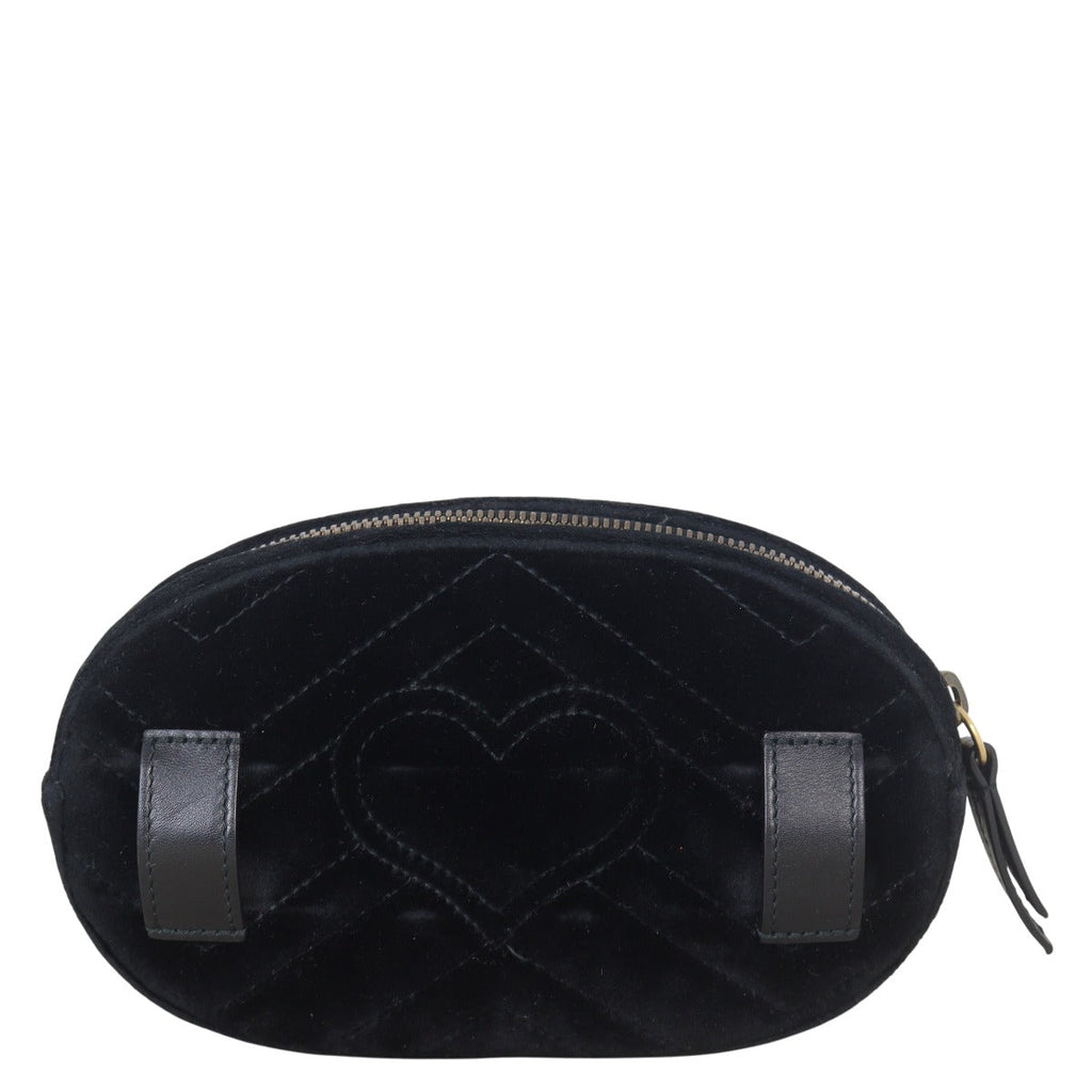 Gucci GG Marmont Matelasse Velvet Belt Bag