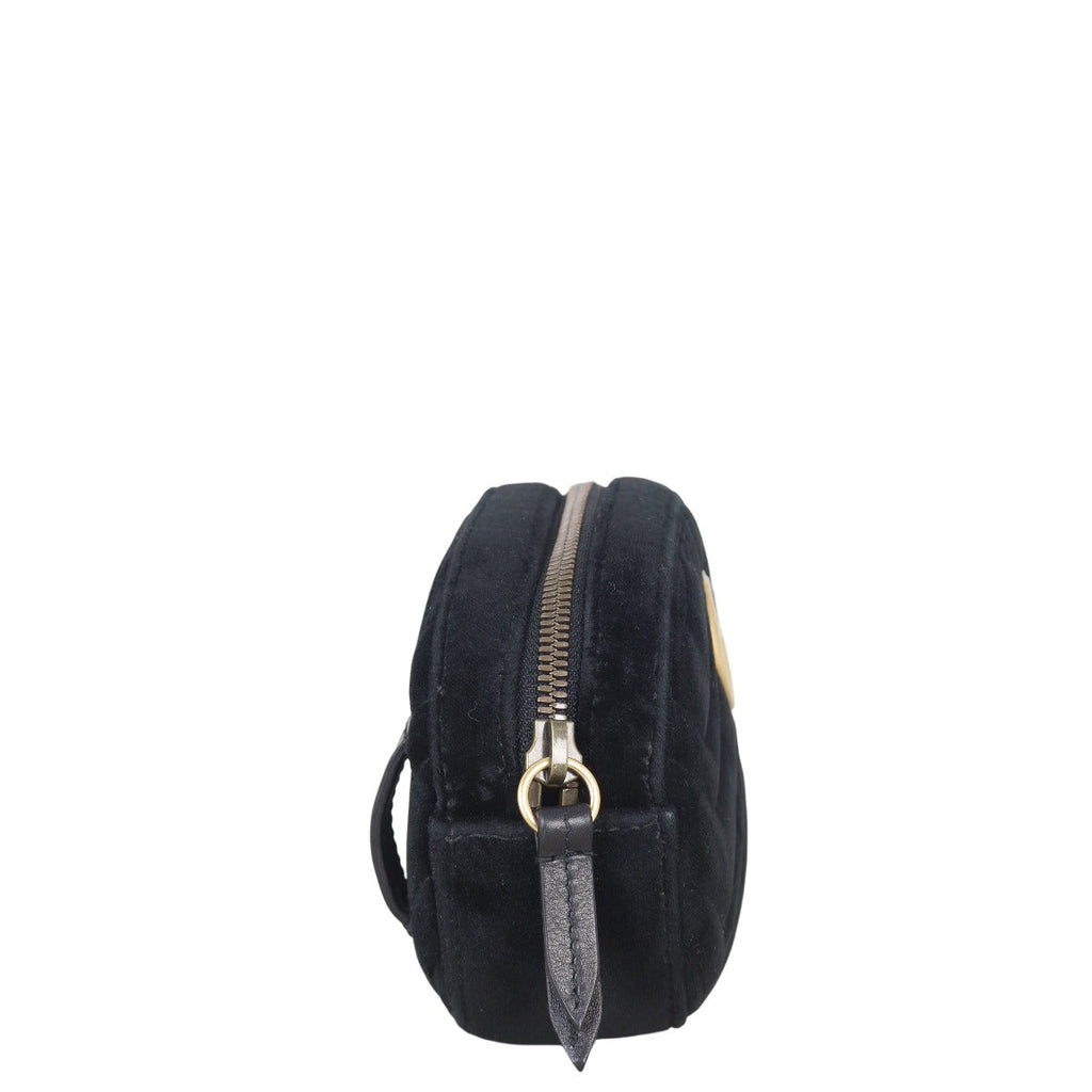 Gucci GG Marmont Matelasse Velvet Belt Bag