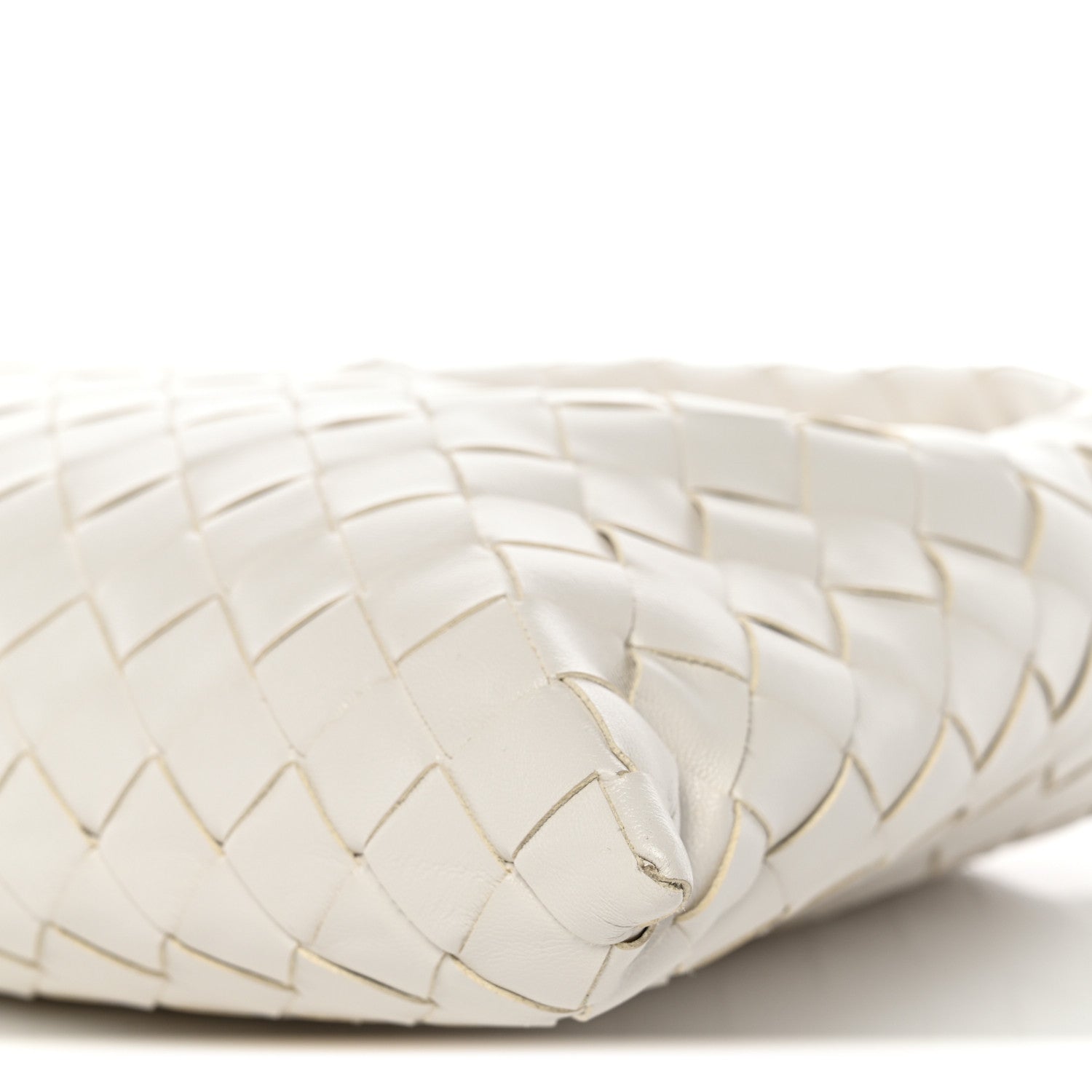 Calfskin Intrecciato Mini Hop White