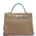 Hermes Top Handle Kelly 35 in Etain, Togo Leather