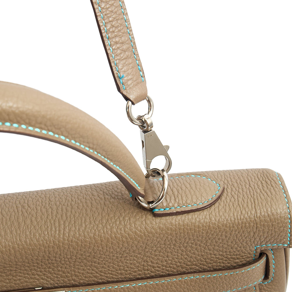 Hermes Top Handle Kelly 35 in Etain, Togo Leather