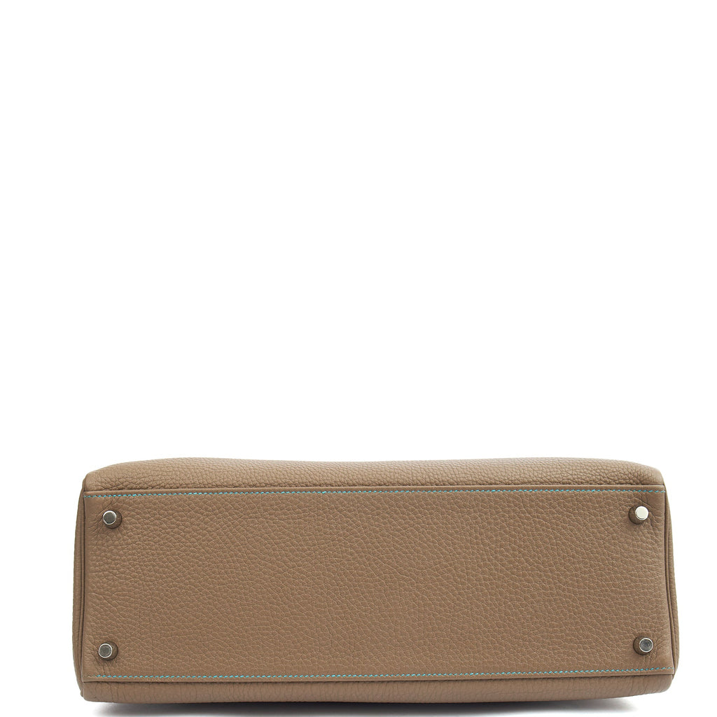 Hermes Top Handle Kelly 35 in Etain, Togo Leather
