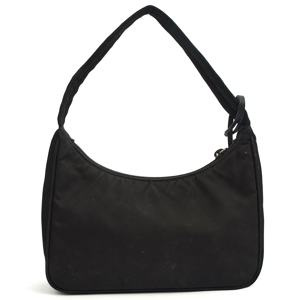Prada Shoulder Bag Re-Edition 2000 Terry Mini Bag in Black, Nylon