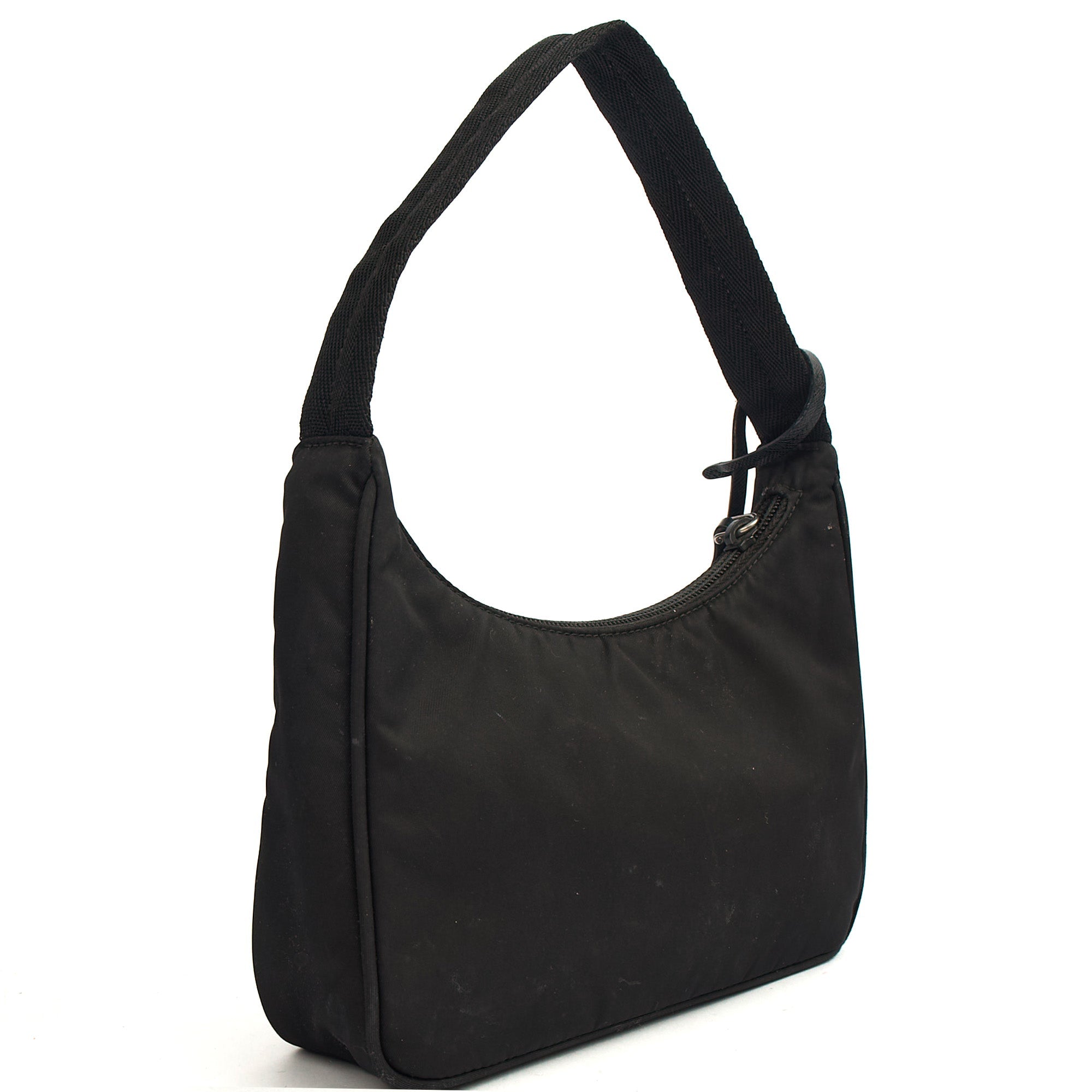 Prada Shoulder Bag Re-Edition 2000 Terry Mini Bag in Black, Nylon
