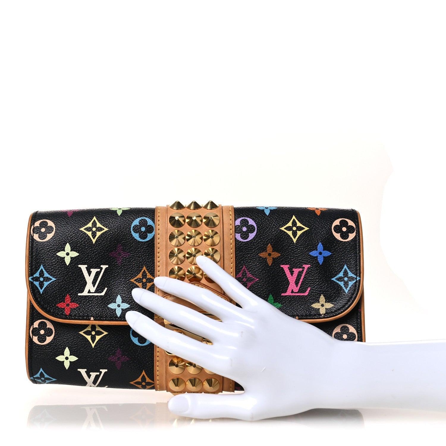 Monogram Multicolor Courtney Clutch Black