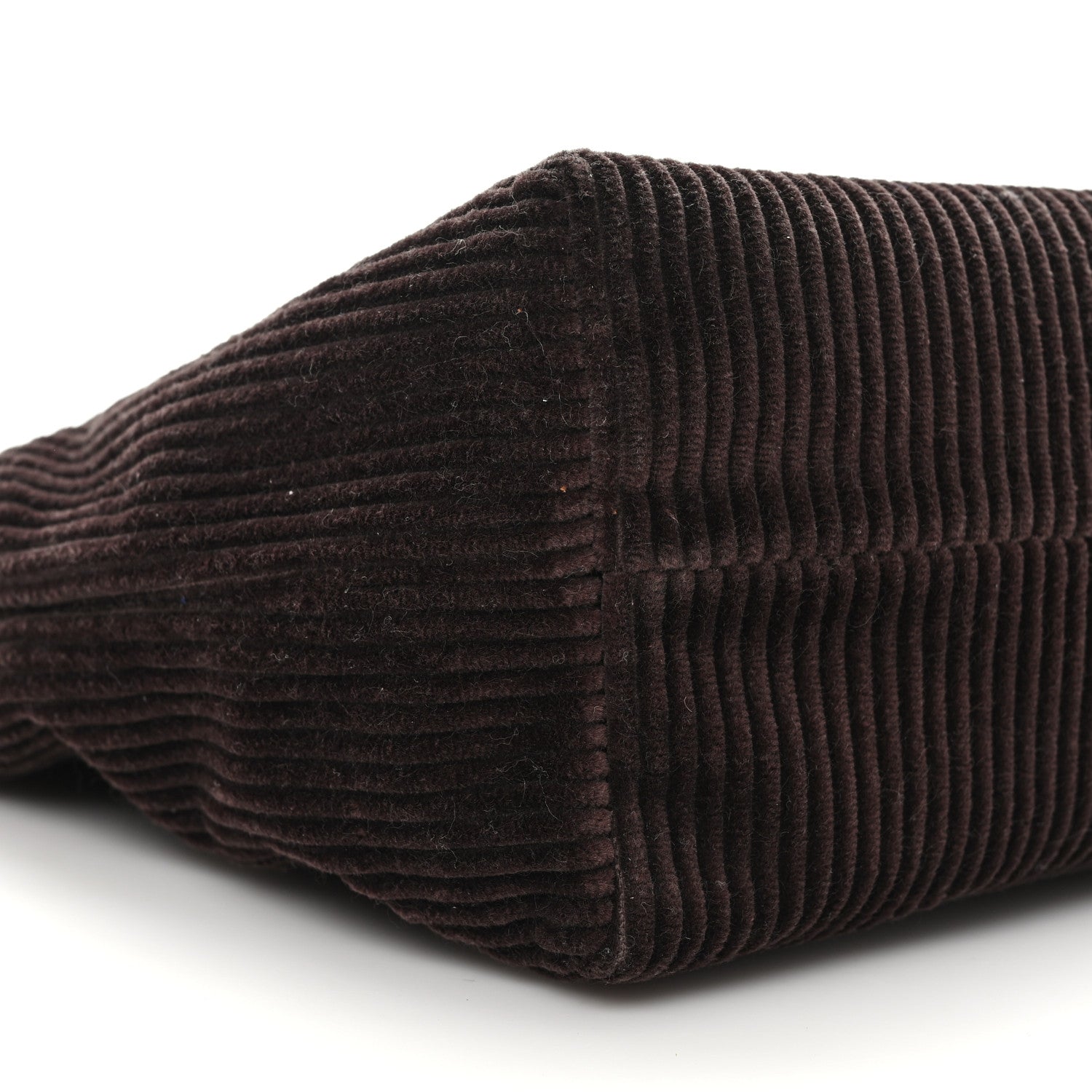 Corduroy Pouch Bag Ebony Baltic Blue