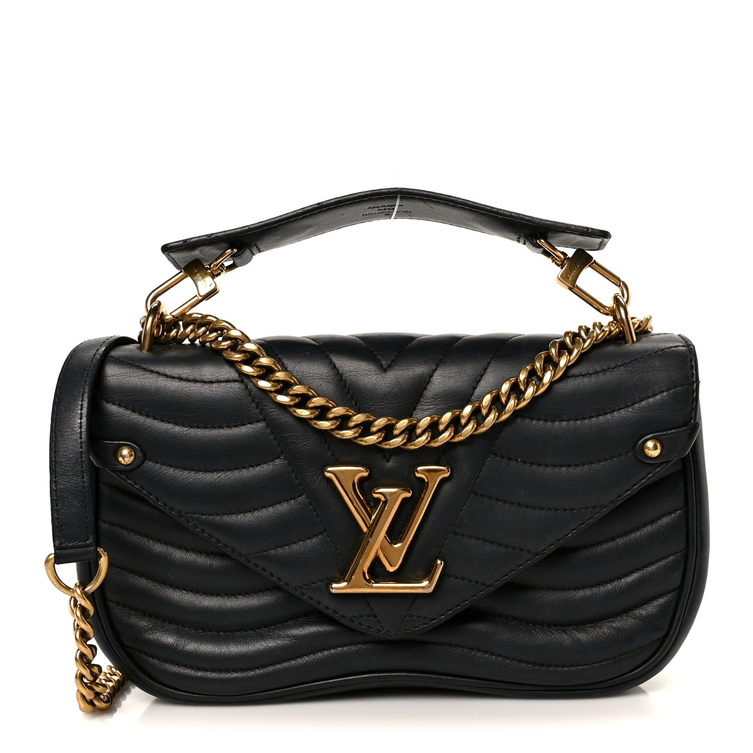 Calfskin New Wave Chain MM Black
