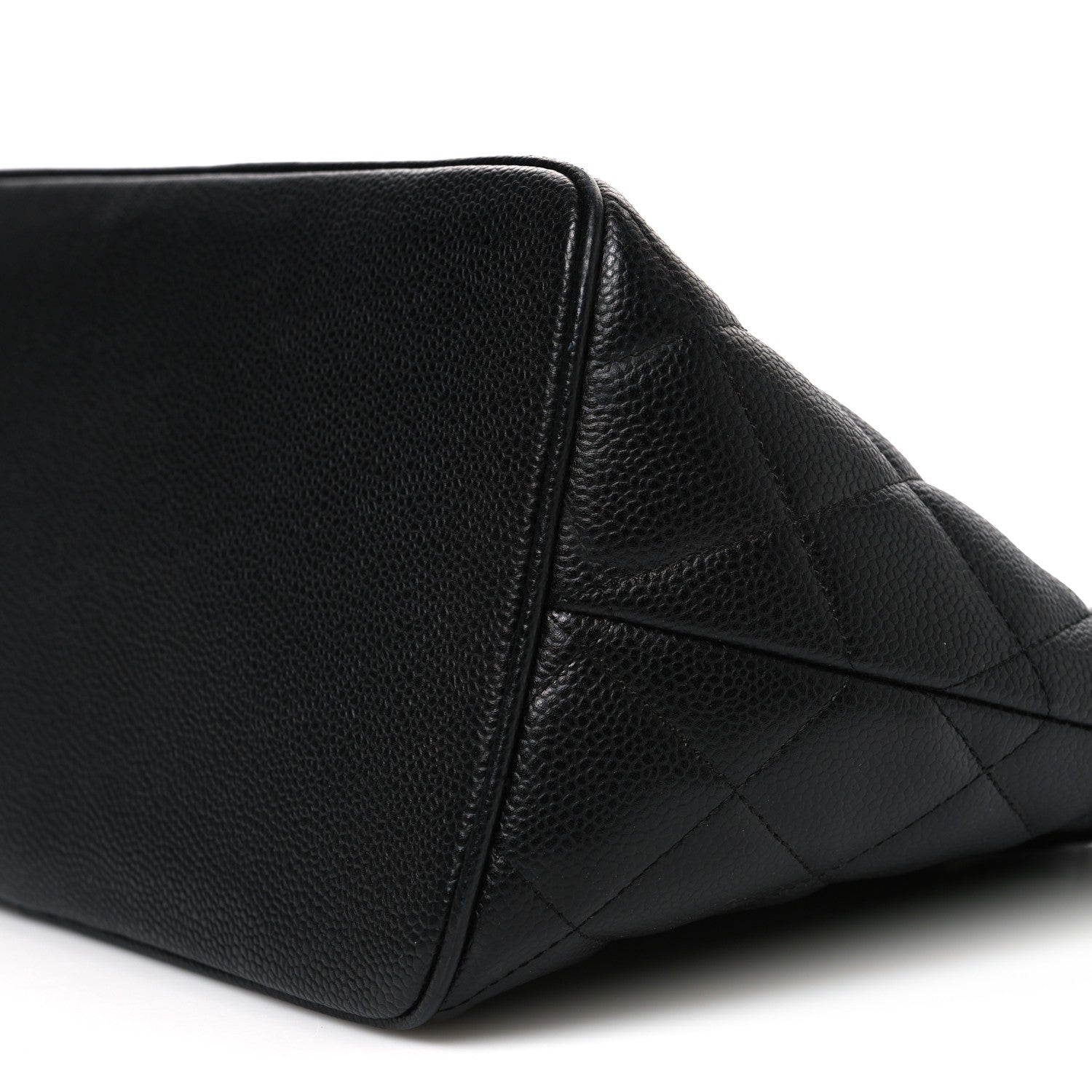 Caviar Quilted Medallion Tote Black