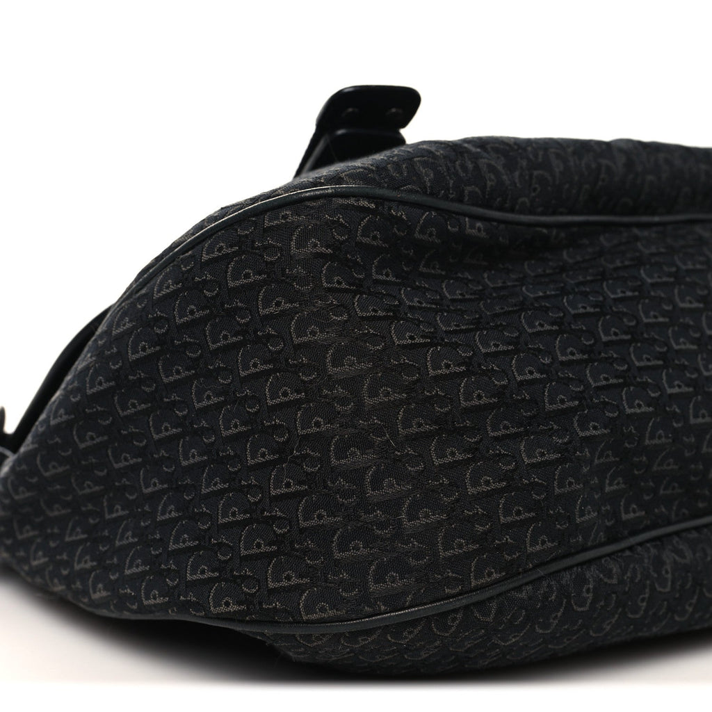 Canvas Diorissimo Buckle Messenger Black