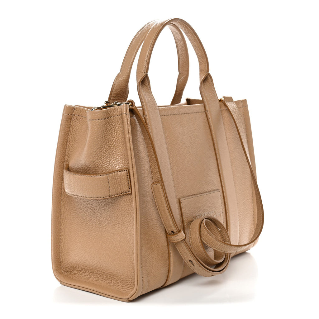 Grained Calfskin Medium The Tote Bag Camel