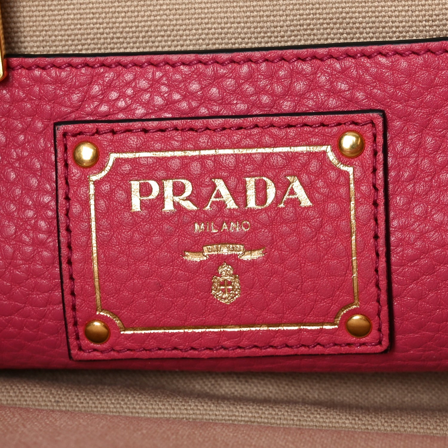 Vitello Daino Shopping Tote Peonia