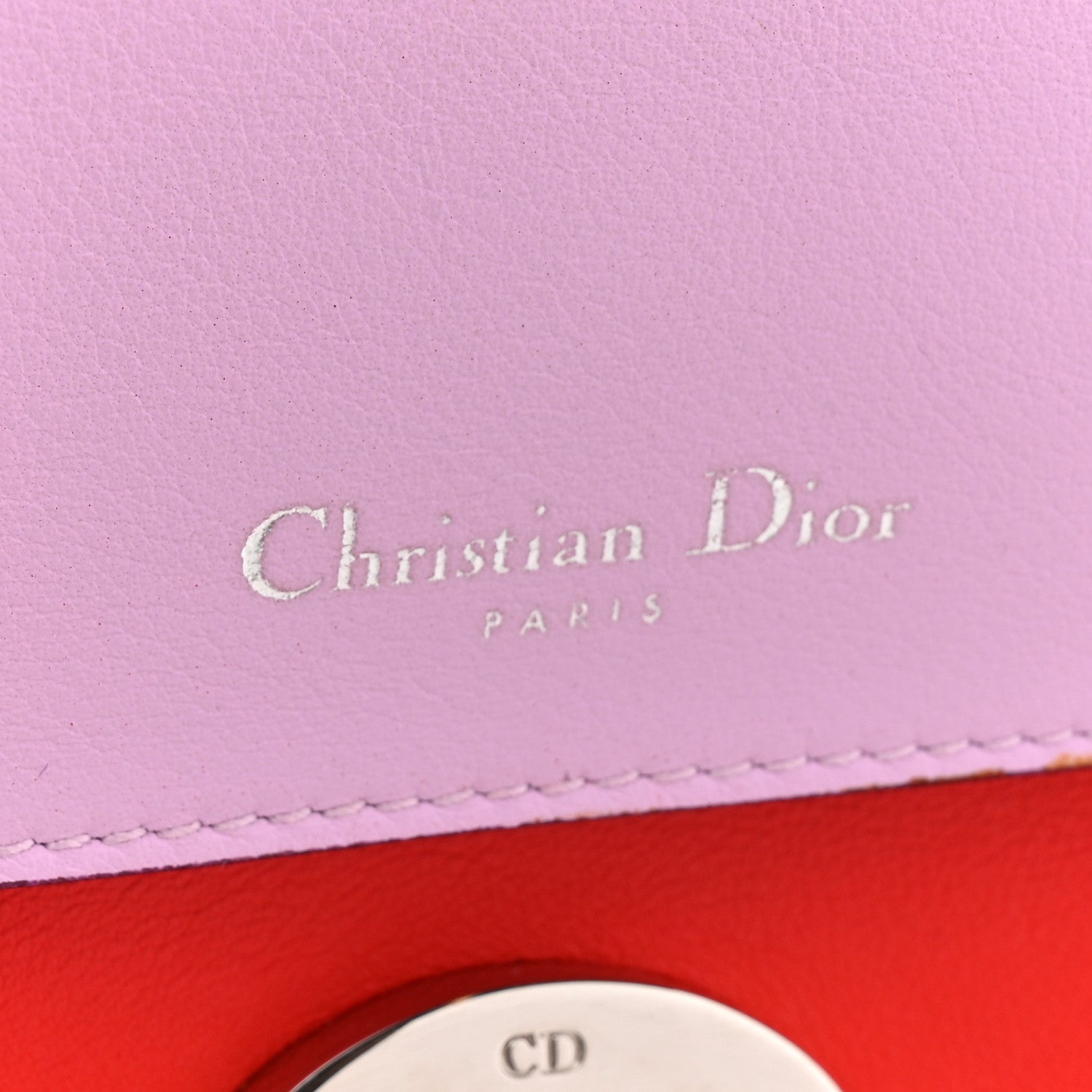 Calfskin Small Be Dior Flap Red