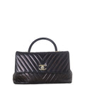 Chanel Coco Top Handle Large Chevron