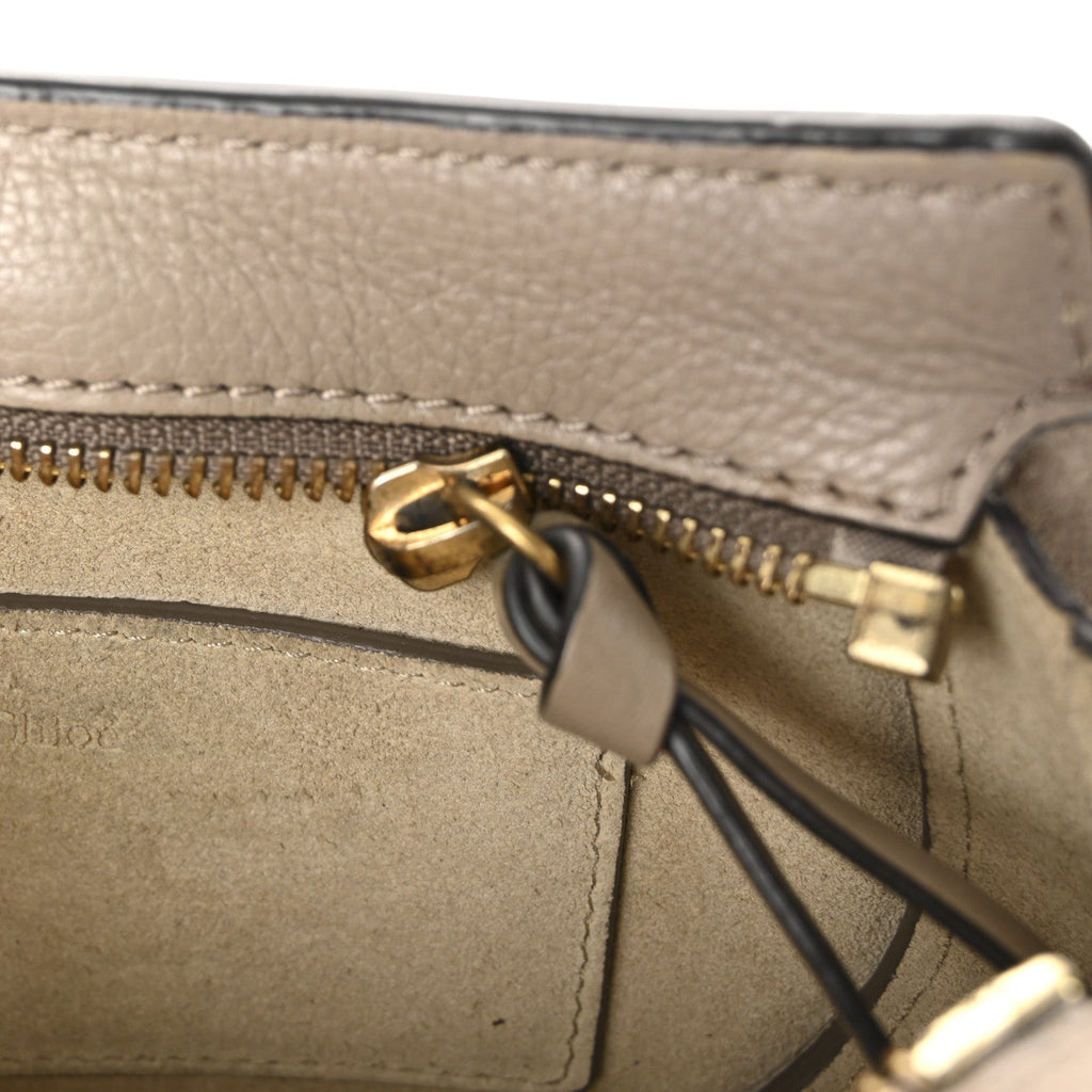 Calfskin Suede Mini Pixie Signature Belt Bag Motty Grey