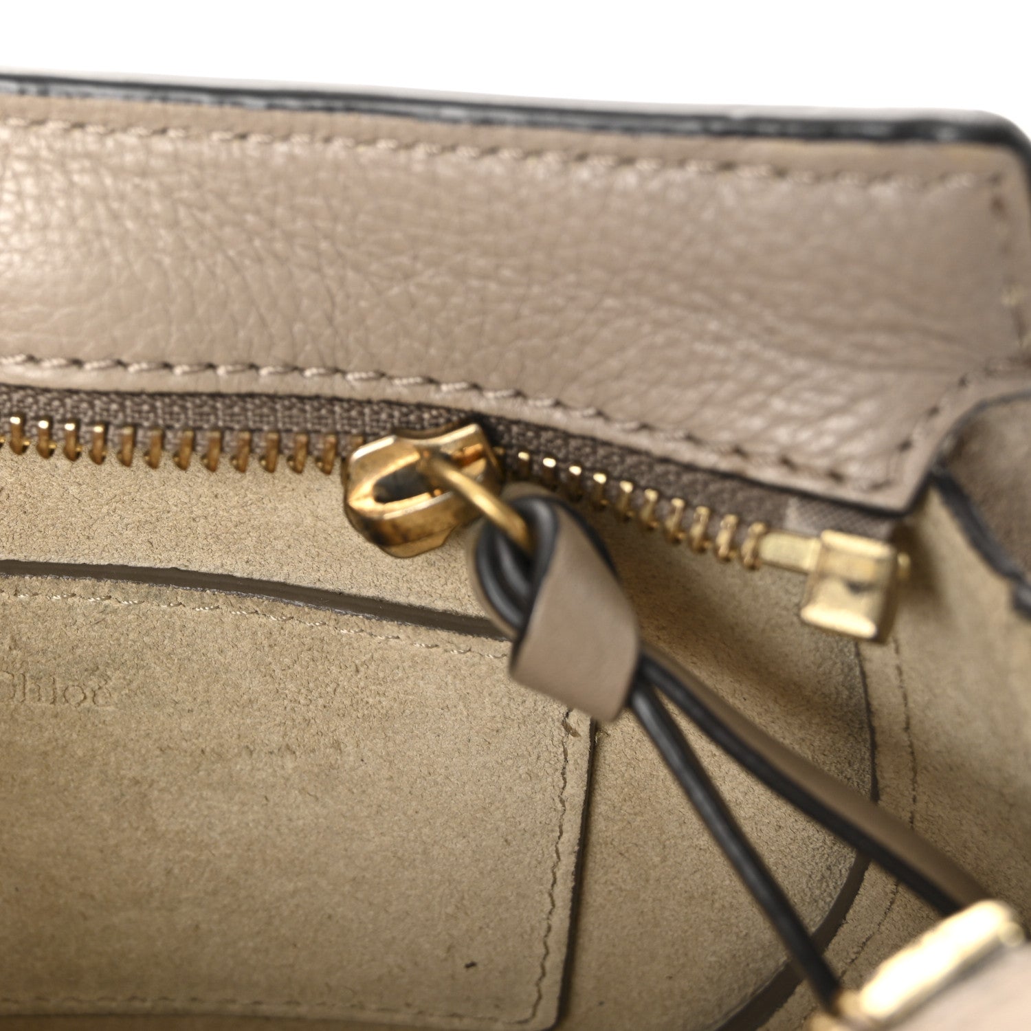 Calfskin Suede Mini Pixie Signature Belt Bag Motty Grey
