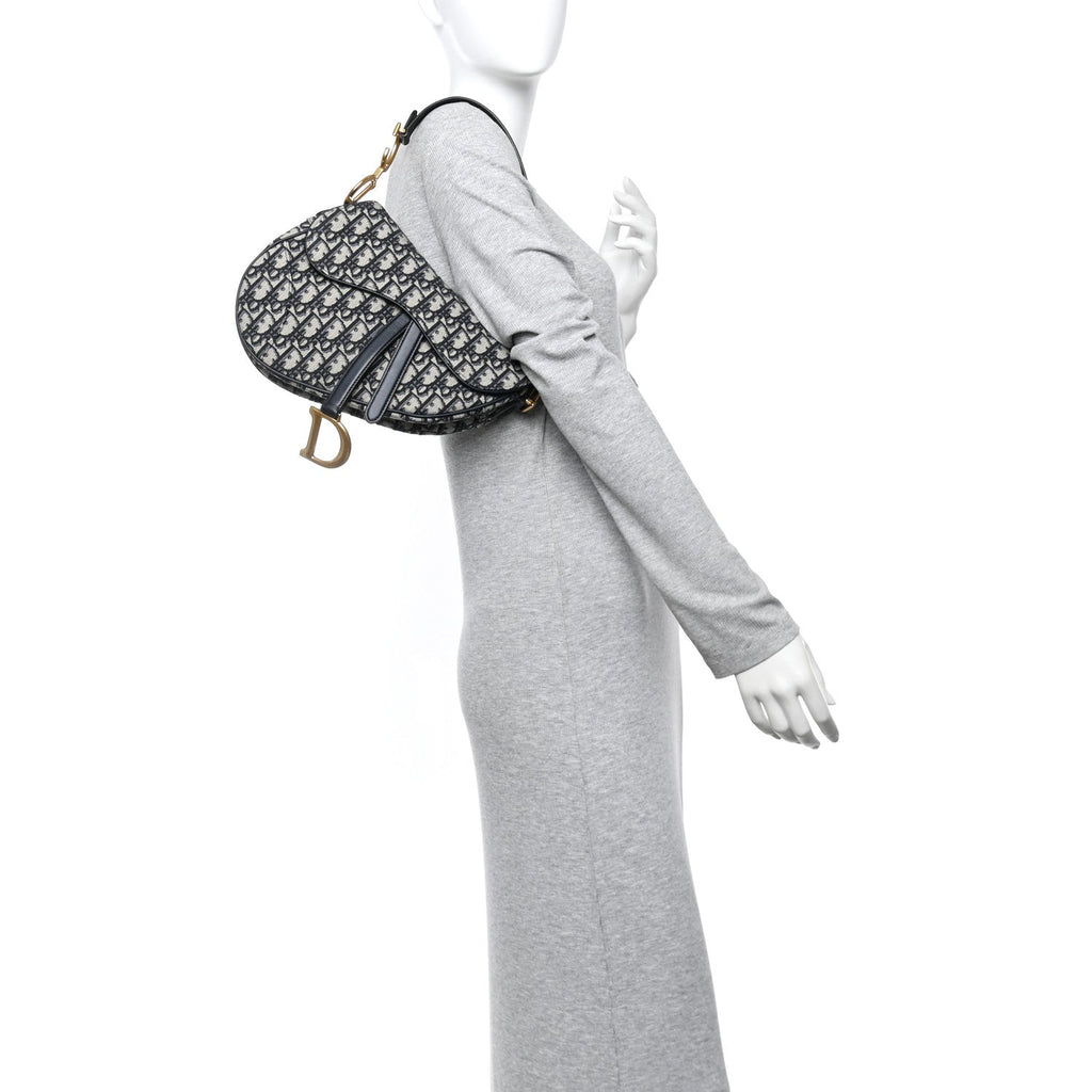 Oblique Saddle Bag Blue
