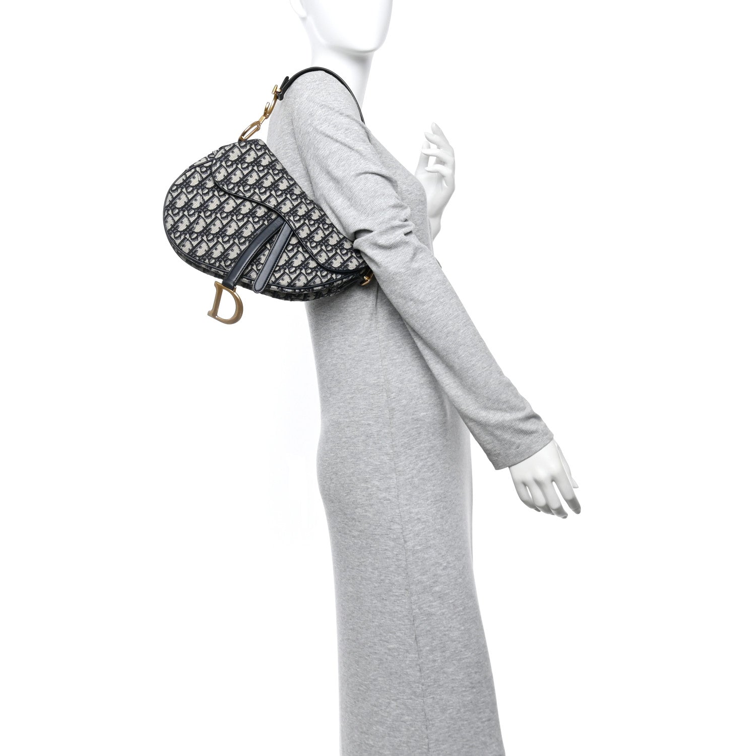 Oblique Saddle Bag Blue