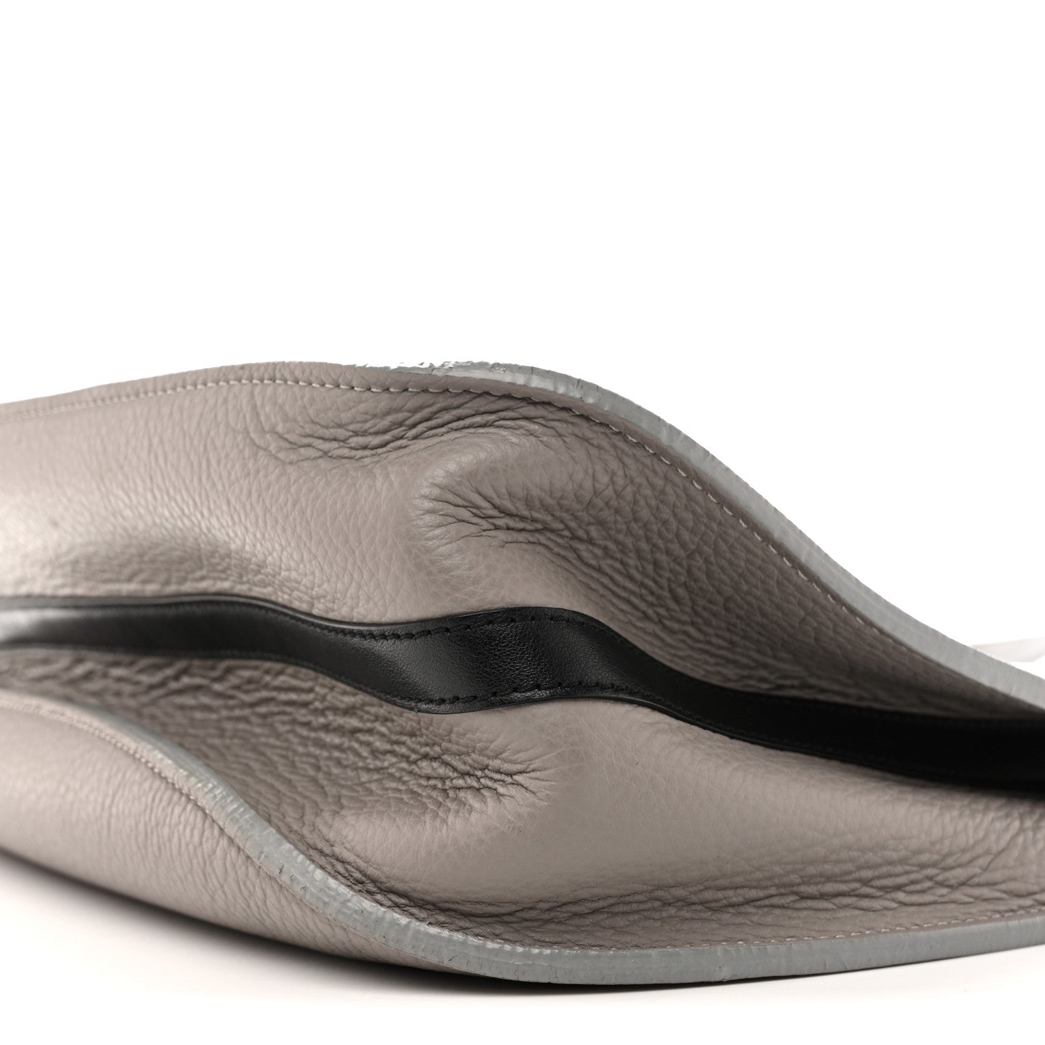 Grained Calfskin Small Hayley Hobo Cashmere Grey