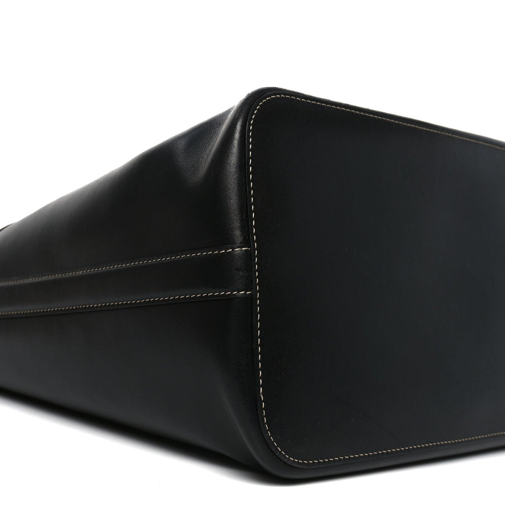 Calfskin Large The Bow Bag Black