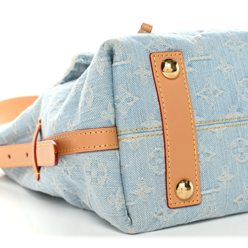 Monogram Denim CarryAll PM Sky Blue