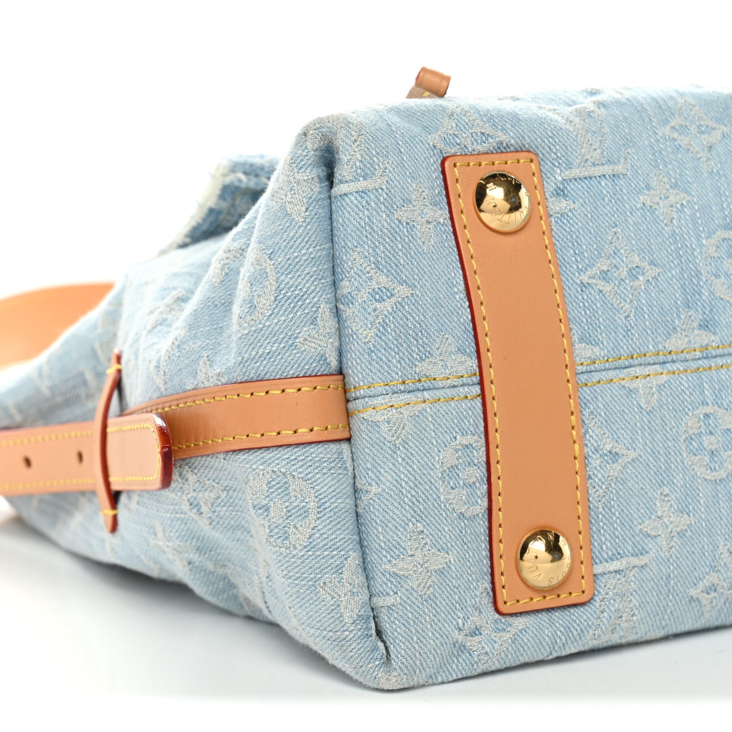 Monogram Denim CarryAll PM Sky Blue