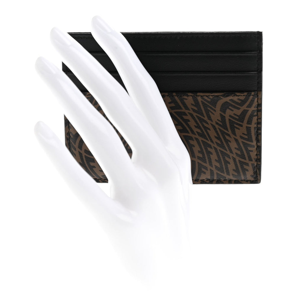 X SARAH COLEMAN Vitello Grace Light Micro FF Vertigo Embossed  Holder Maya Black
