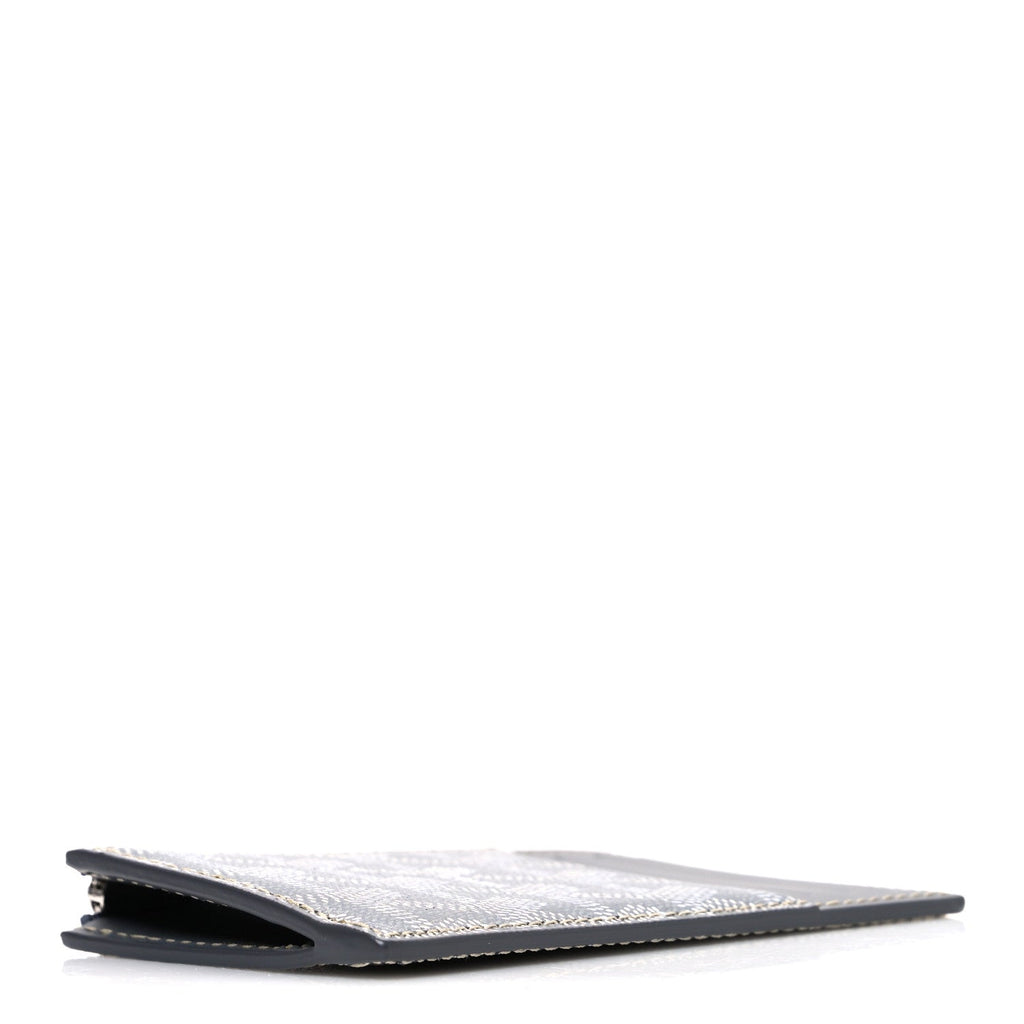 Goyardine Bourbon Zipped  Holder Grey