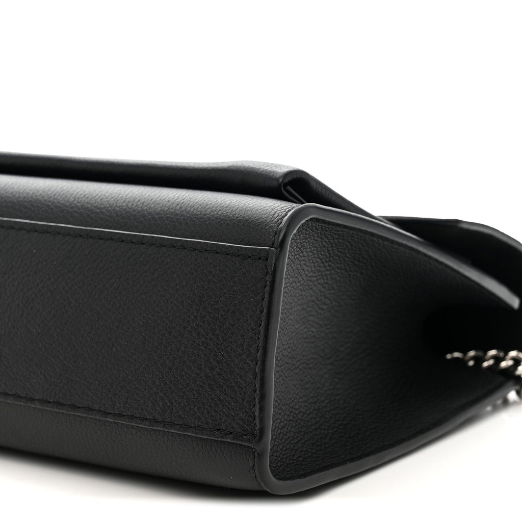 Soft Calfskin Mylockme Chain Bag BB Black