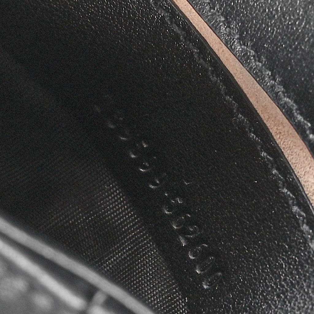 Calfskin Matelasse Monochrome GG Marmont Chain Mini Belt Bag Black