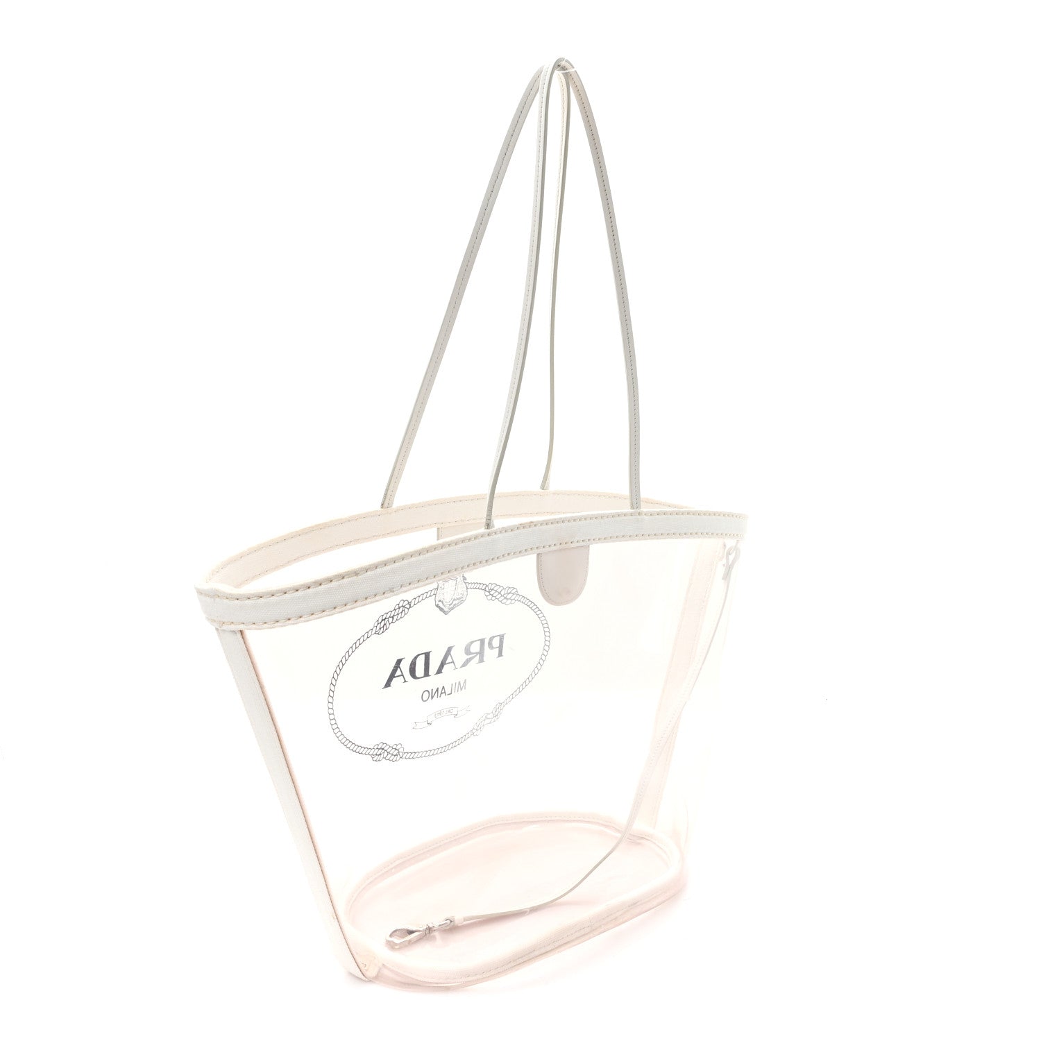 PVC Canapa Tote White