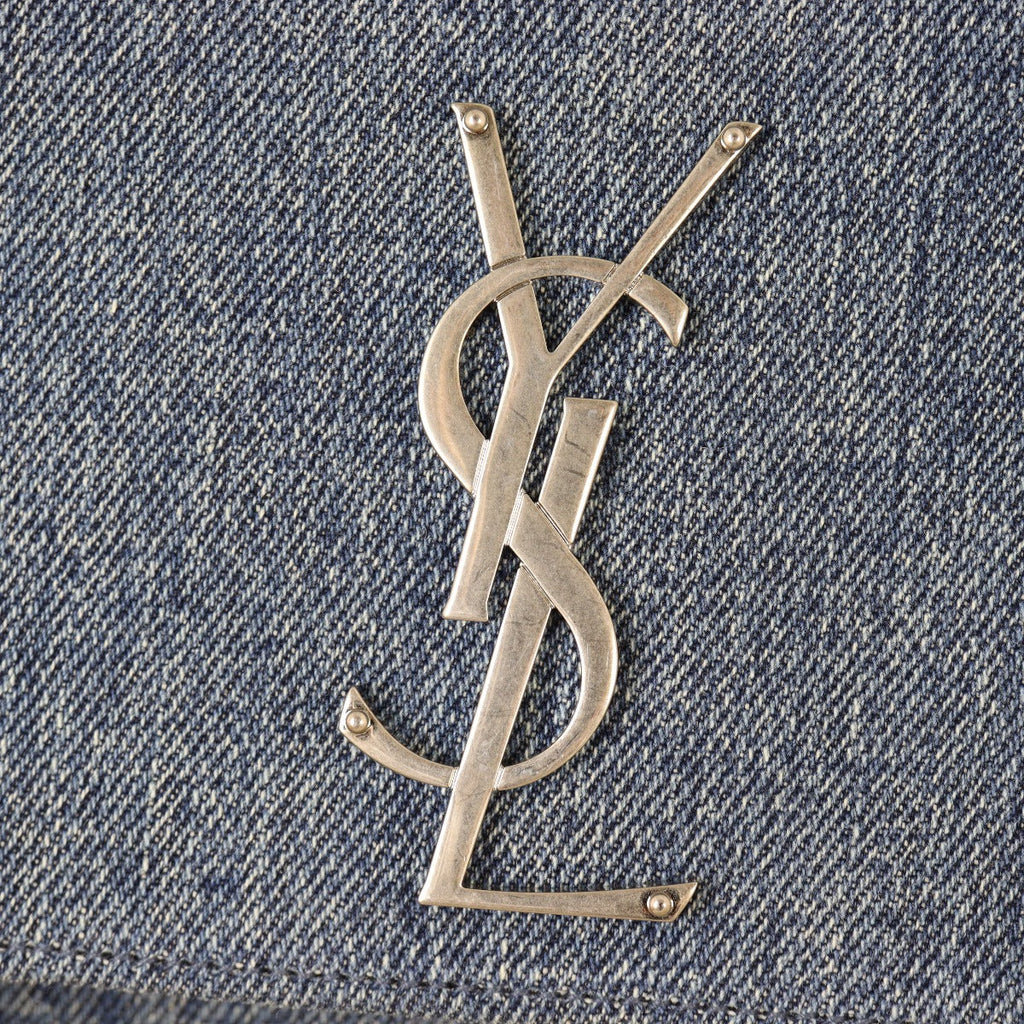 Saint Laurent Kate Chain Bag Medium Denim