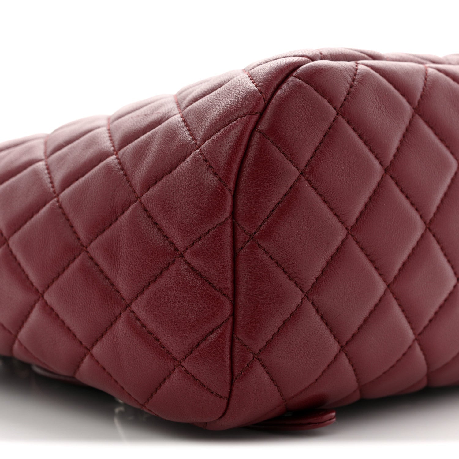 Lambskin Quilted Small Urban Spirit Backpack Red