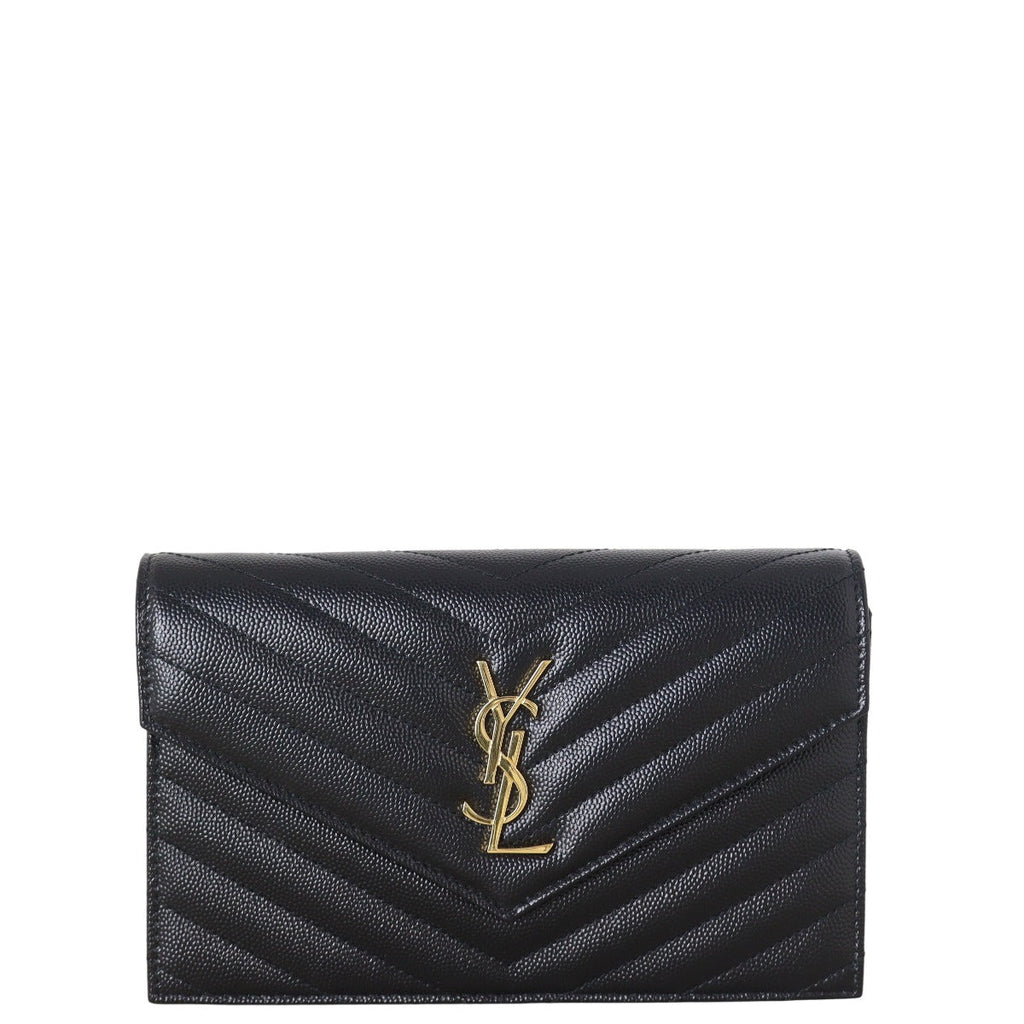 Saint Laurent Cassandre Envelope Chain Wallet
