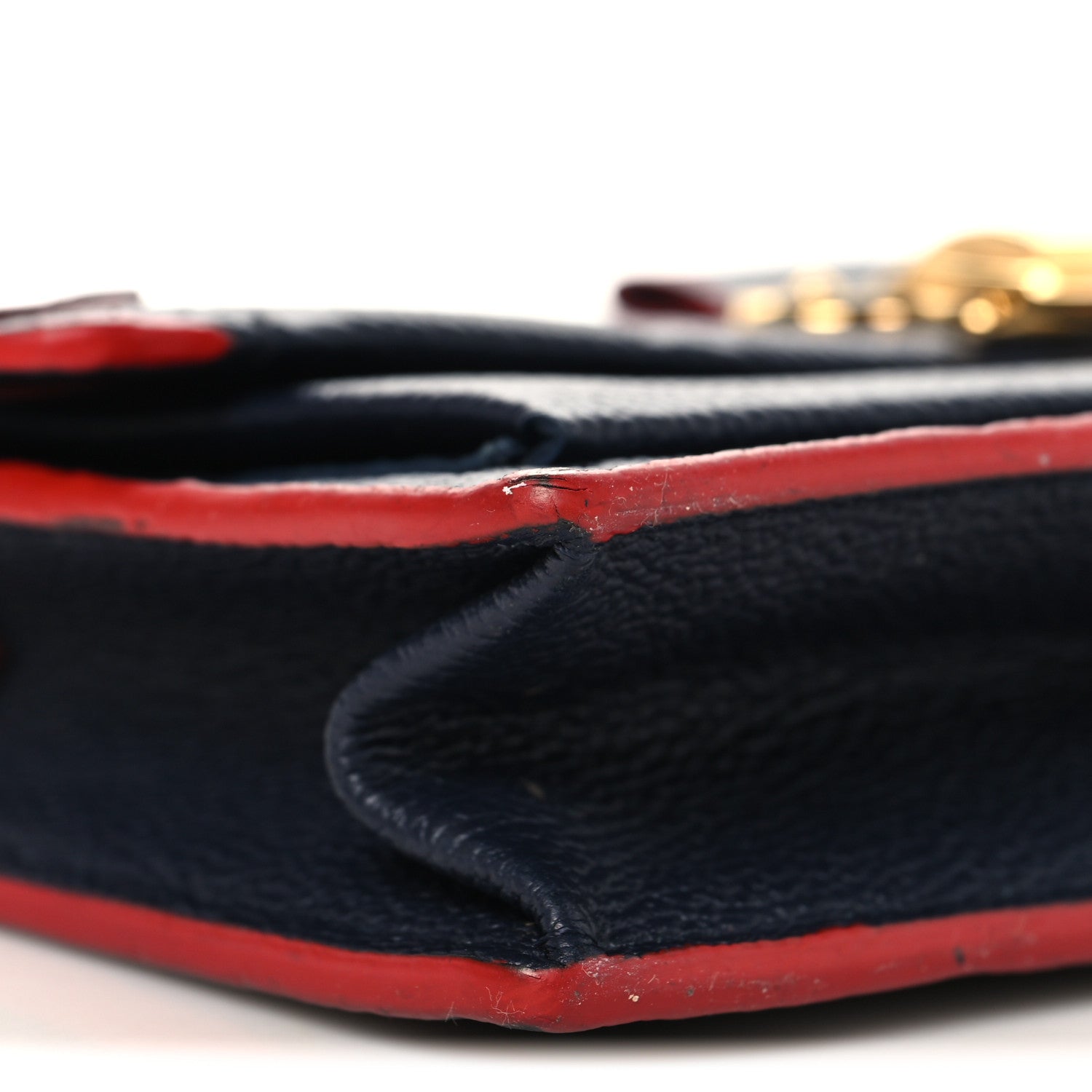 Empreinte Vavin Chain Wallet Marine Rouge