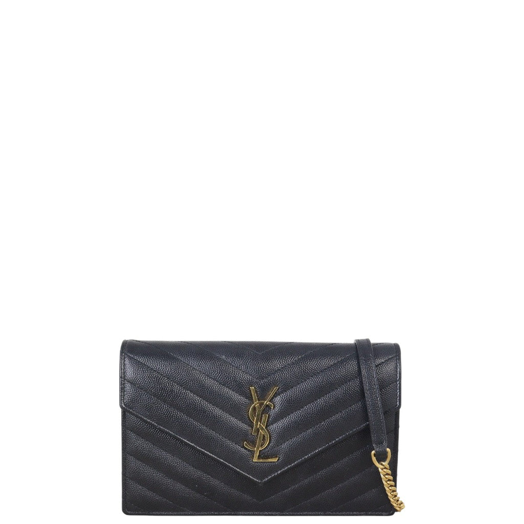 Saint Laurent Cassandre Envelope Chain Wallet