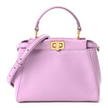 Nappa Stacked Bar Mini Peekaboo Iconic Satchel Violetta