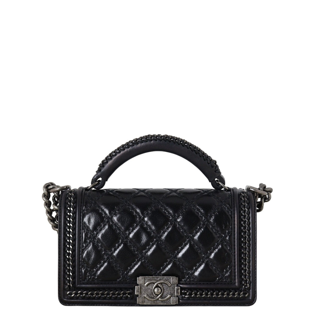 Chanel Boy Old Medium Top Handle Paris-Rome