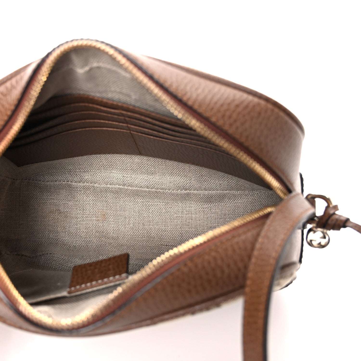 Monogram Mini Bree Messenger Bag Beige Tabacco