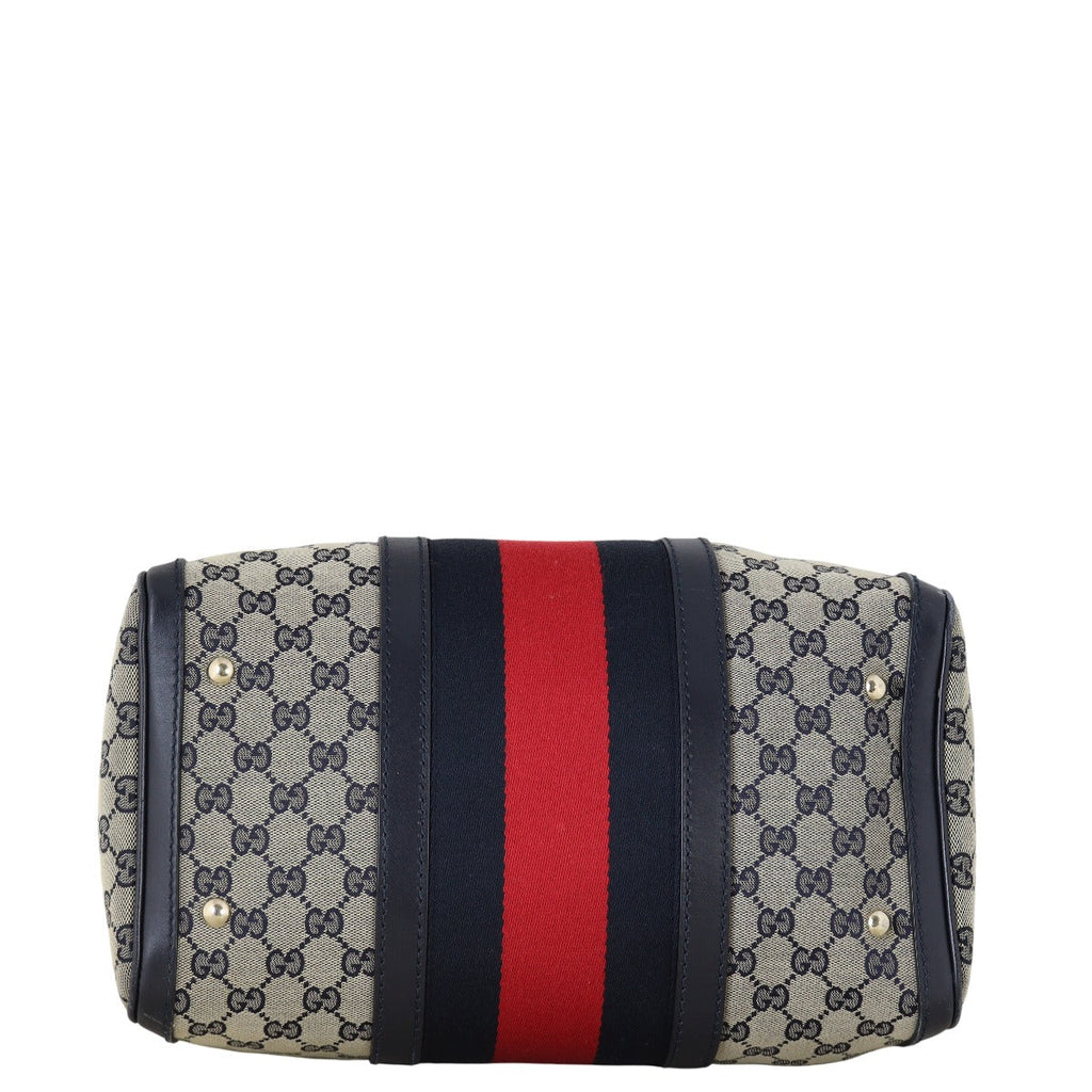 Gucci Vintage Web Original GG Boston Bag Medium