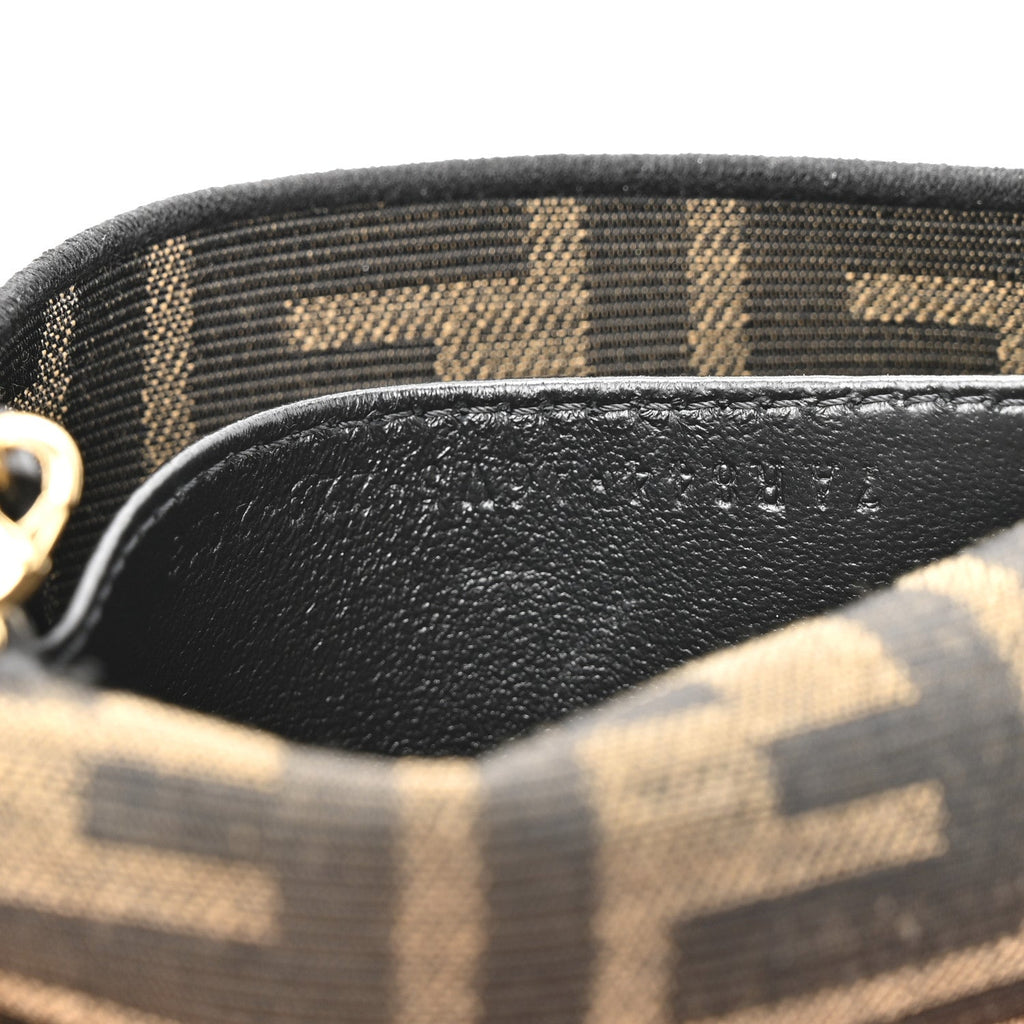 Glazed Fabric FF 1974 Nano Baguette Charm Mogano Panna