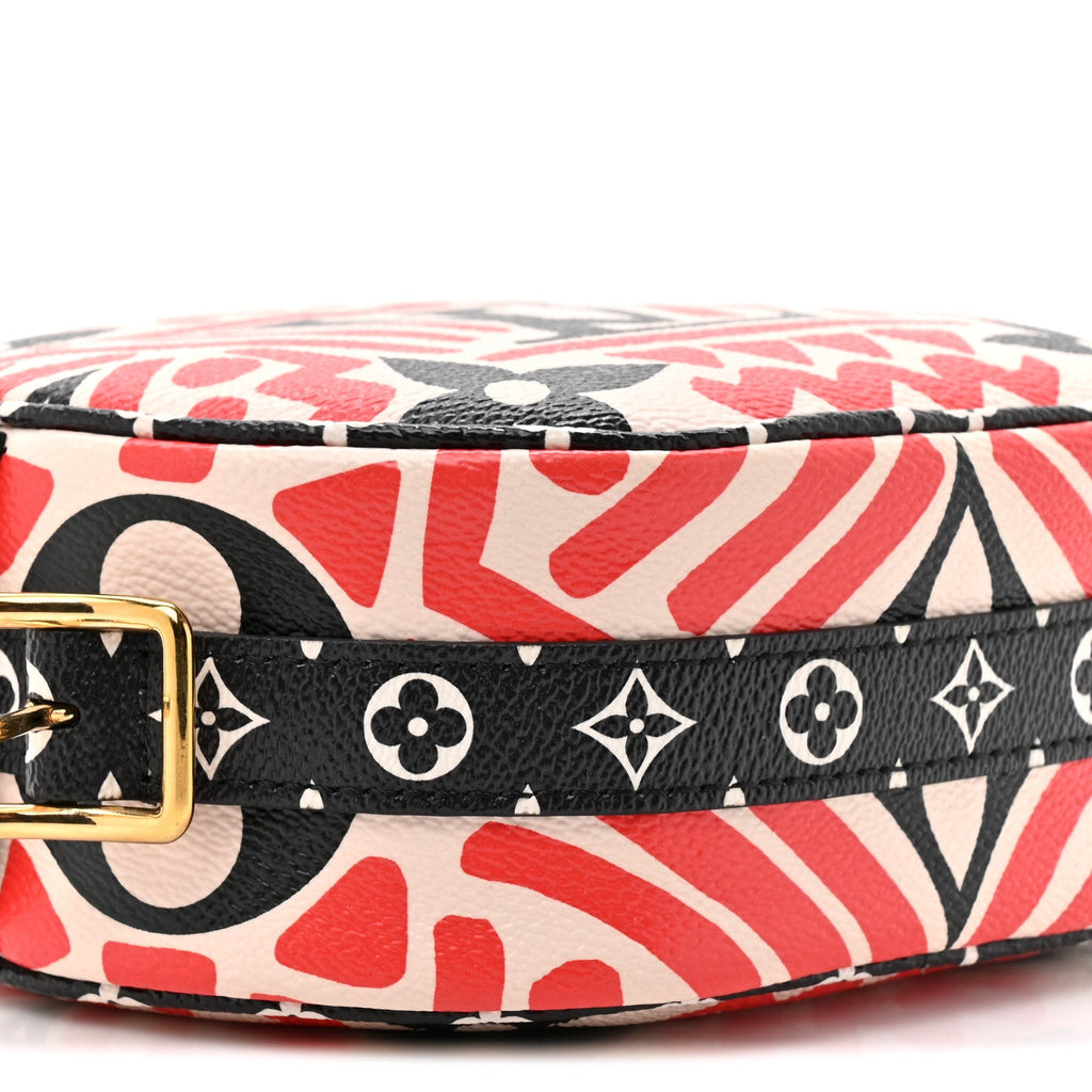 Monogram Giant Crafty Boite Chapeau Souple PM Creme Rouge Black